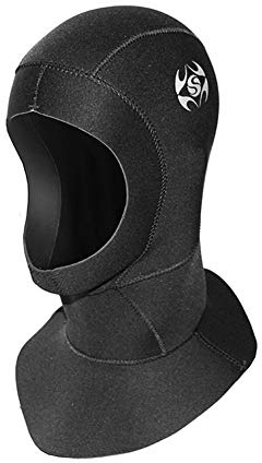 Neoprene Wetsuit Hood Scuba Diving Hood 3MM 5MM for Men Women Youth, Bib Dive Cap Surfing Thermal Hood for Kayaking Snorkeling Swimming Sailing Canoeing Water Sports