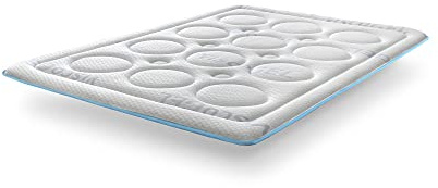 SonnoMATTRESS Topper Bubble Confort 105x190x4cm – Viscoelástica de Gel Termorreguladora, Tejido Strech ViscoGel Transpirable y Antialérgico, Máximo Confort y Frescor, Acolchado Premium