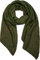 styleBREAKER Damen weicher unifarbener Web Schal in asymmetrischer Form, Winter, Stola 01017118, Farbe:Oliv