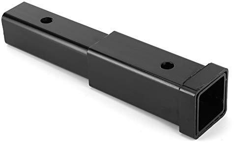 Keenso 12in Trailer Towing Hitch Extension, 5000lbs Trailer Hitch Receiver Hitch Tube Extender for Class 3/4 2in Receiver, Black Powder Coated, Compatible with RV, Car, Truck