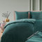 Blumtal Bettwäsche 135x200 cm Cashmere-Touch Plüsch 2er Set - Oeko-TEX Zertifiziert, Warm - 2X Kissenbezug 80x80 - Plüsch-Bettwäsche Petrol