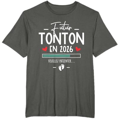 Tu Vas Être Futur Tonton 2026 Annonce Grossesse Tonton T-Shirt