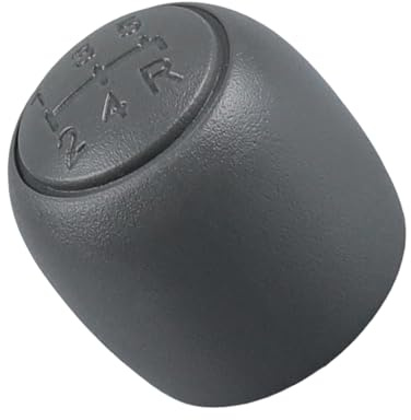 Hohitenz Pomello Cambio 5 Marce – Compatibile con Fiat Panda 169 2003-2012, 500 e 500C 2007-2013 – Ricambio Leva Cambio Manuale Colore Grigio