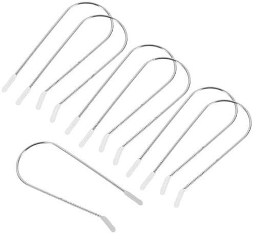 WESIEVYA 20 Pinces à Cheveux Chauffantes en Acier Inoxydable 304 Blanc Non Déformables Adaptées à Différents Types et Longueurs de Cheveux à Domicile Couleur Aléatoire