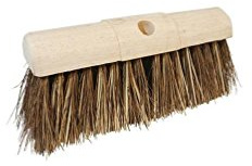 Silverline 783153 Besenkopf mit Rundriegel und Natur-/Schilfborsten 330 mm