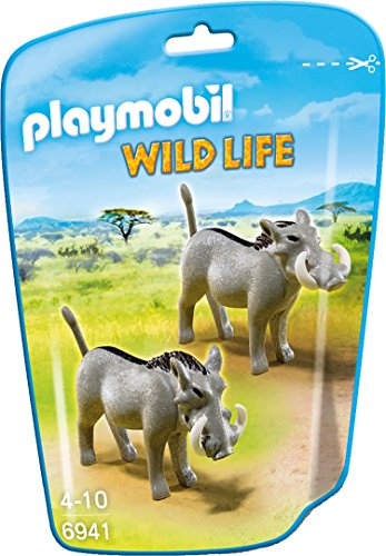 Playmobil 6941 Wildlife Warthogs, Fun Imaginative Role-Play, PlaySets Suitable for Children Ages 4+