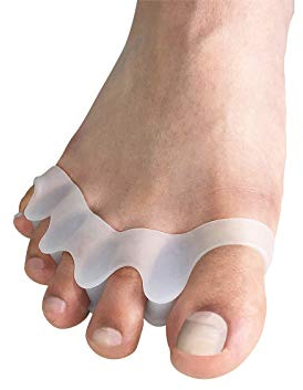 scarlet health | tåseparator Spreader III, 1 par (2 stycken) gelstöd av mjuk silikon, 5-tåseparator för Hallux Valgus, hammartår, baltår