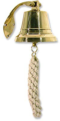 Vidal Regalos Adorno Decorativo Pared Campana Laton 20 cm