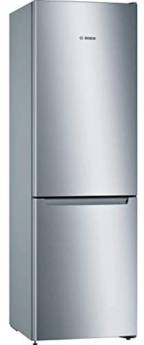 Bosch Home & Kitchen Appliances KGN33NLEAG Serie 2 Freestanding Fridge Freezer with MultiBox, 176cm, No Frost, 282L Capacity, 60cm wide, Inox look, Silver Inox