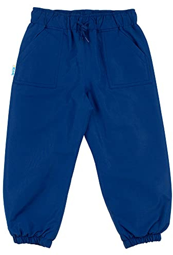 JAN & JUL Kids Waterproof Snow Pants for Girls Boys (Fleece-Lined: Nebula Blue, 3T)