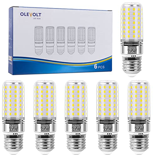 OLEVOLT E27 LED Lampe Neutralweiß 12W 4000K E27 LED Glühbirne Maiskolben 1400LM Ersatz für 100W Glühlampe LED Mais Birne Nicht Dimmbar Maiskolben Birnen E27 Edison-Schraube Kerze Leuchtmittel 6er-Pack
