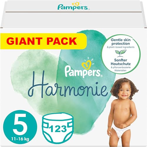 PAMPERS HARMONIE TAILLE 5 123 COUCHES (11-16 KG)
