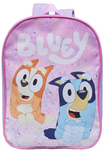 Bluey & Bingo Backpack Kids School Bag Childrens Boys & Girls Nursery Rucksack - Pink