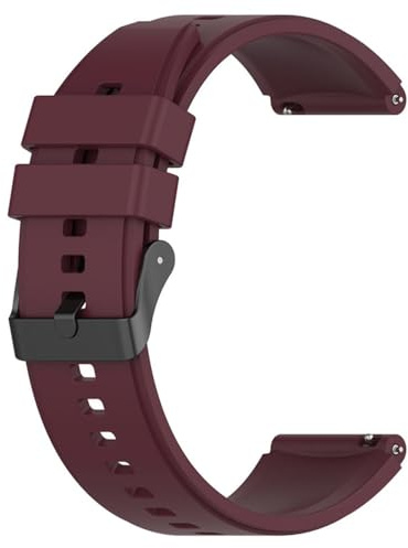 22 mm klockarmband för Xiaomi Mi klocka Silikon Smartwatch bälte Armband för Xiaomi S1/color2 sport Silikon ersättningsband, vinröd, för Mi klocka