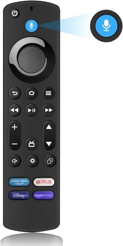 Télécommande vocale de Remplacement(4 Gen), Applicable aux Smart TV Stick(Lite & 2 Gen& 3 Gen& 4K), Applicable aux FI-re S-Tick Smart TV Cube(2Gen & 3Gen)