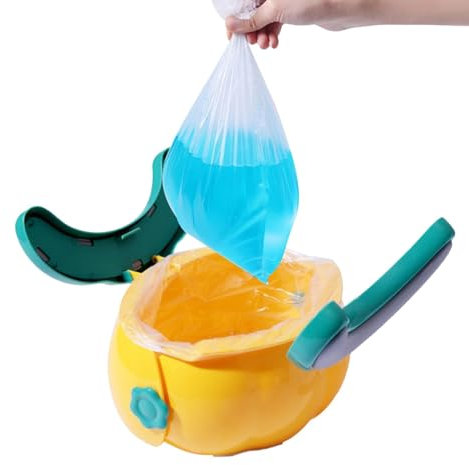 Kindertoilettensitz, tragbarer Toilettensitz - Kinder Töpfchen Seat tragbare niedliche Kürbisform Leicht - Faltbarer Trainingstoilettenstuhl Nicht-Schlupf für Alter 2-6 Camping-Babybedarf für die Fami