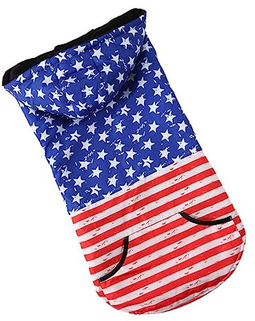 Garneck Hundehoodie Aus Polyester Winter-hundekostüm Bequemer Haustier-Kapuzenpullover Dekoratives Hundemantel Für Kalte Tage Einfache Ausziehbarkeit