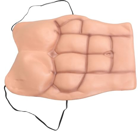 POPETPOP Muskelkostym för Cosplay med Realistiska Muskler Lätt och Bekväm Fake Belly Props för Festivaler Rollspel och Maskeradfester