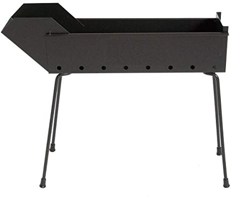 CRUCCOLINI BA12 Barbecue arrosticini à Charbon, Noir, 50 x 13 x 43 cm