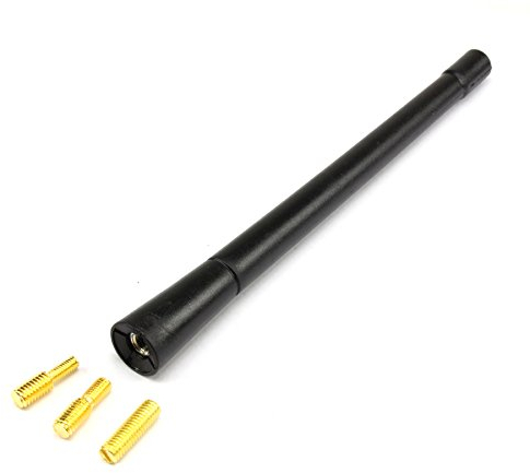 Inion Antenne 16cm Universelle Autoantenne Kurzstabantenne Radioantenne inkl. 3 Adapter M4 M5 M6