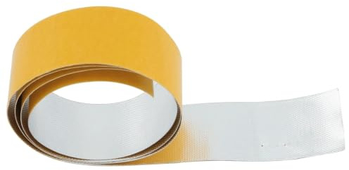 Självhäftande värmeskyddstejp/värmeskyddstejp – aluminiumbelagd – upp till 500 °C (3,5 cm x 5 m)