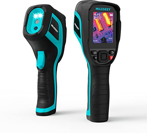 Mileseey Camera Thermique TR256B, 256 x 192 IR Caméra Thermique Haute résolution, Enregistrement vidéo Pris en Charge, Camera Infrarouge Portable avec Carte SD 16G intégrée