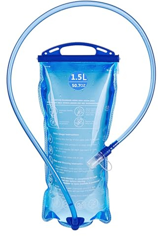 TANNOZHE Hydration Bladder,1.5Litre Leak Proof Water Bla dder Large Opening Water Reservoir,BPA Free Hydration Pack Replacement,Sports Travel Reservoir Hydration Bag Pack Hiking Outdoor