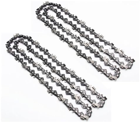 Tagtight 2 Piezas 20 Pulgadas Motosierra 76 Eslabones Impulsores Reemplazo Cadena de Rasgado Hoja Paso 0,325 Pulgadas 0,058 Calibre para Cortar