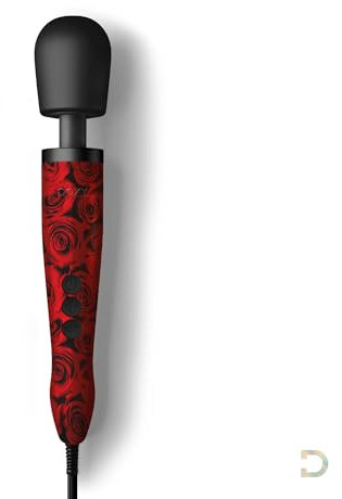 Doxy Vibrator Premium Original Magic Wand Massager per donne; Il vibratore bacchetta magica massaggiatore per donne - Rose