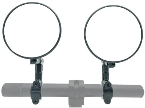 Maoyubelt motorrad spiegel e-geprüft, E24 Geprüft, 2 Stück Lenkerspiegel, mit Zwei 22mm Spiegel Halterungen, Runde Lenkerendenspiegel, Kompatibal mit die meisten Motorradmarken, Streetbikes, ATVs