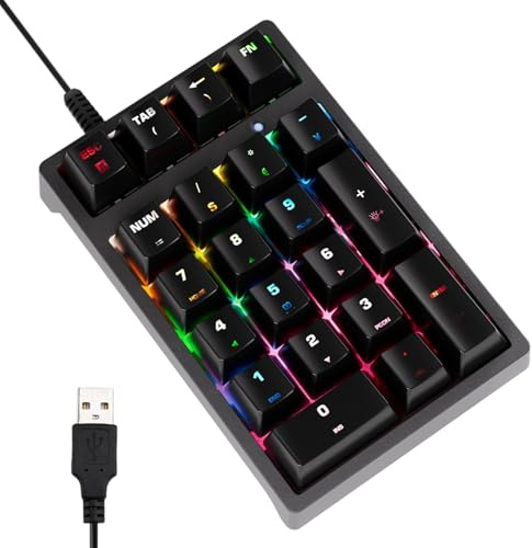 Datornummer Keypad - digital inmatningsdyna | Kompakt storlek tangentbord med plug play-användning, Abs nyckelmodul med slät touch, stationär kategori inmatningsenhet, finans kodningsdesign för