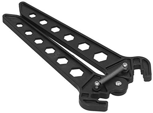 Tbest Support d'arc Support d'arc Portable Pliable Mâchoires Réglables ABS Léger à Ressort Accessoire de Tir à l'arc Espace réservé avec Conception de Poche