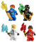 LEGO® NinjagoTM Ninja's set of 4 - Cole, Jay, Kai, Zane Techno Robe minifigures (Each with Techno Blade)