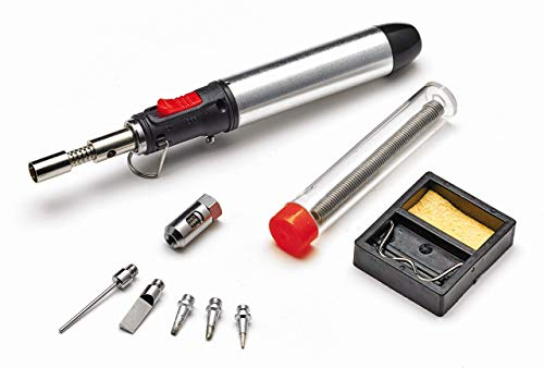 CFH Diamant M 28 - Soplete multiusos (10 piezas, soldador de gas para trabajos de soldadura fina, ideal para soldar vidrio, plástico, metales y metales preciosos)