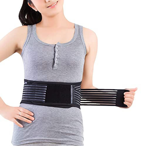 KkaFFe Back Brace for Men Women, Tourmaline Magnetic Back Braces for Lower Back, Self Heating & Soothing Back Support Belt, Lumbar Support Belt for Herniated Disc/Sciatica ((Xlarge)