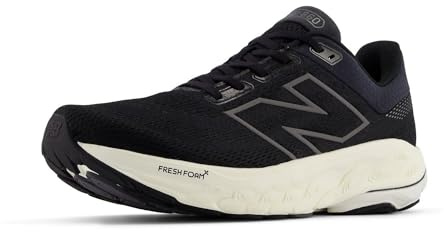 New Balance Men's Fresh Foam X 860 V14 Running Shoe, Black/Phantom/Sea Salt, 9 UK Wide