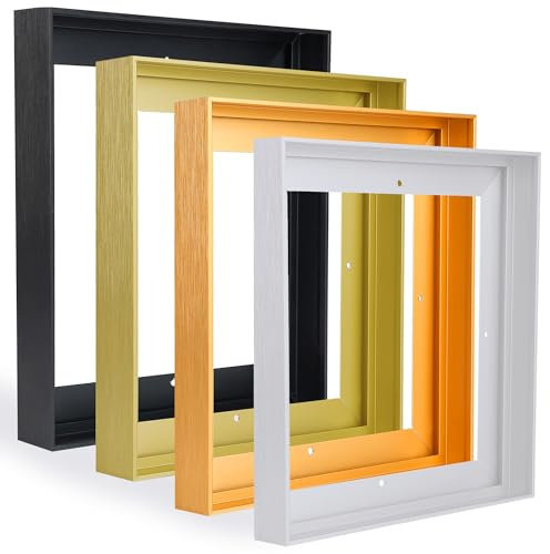YIVIVEN 30x40 Canvas Frame, DIY Metal Floater Frame for 1.25 Deep Canvas Painting, Floating Frames for Prints Artwork (30x40, Black)