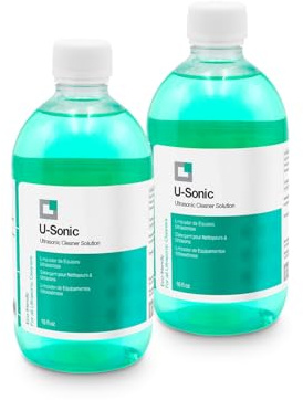 ERRECOM 2xU-Sonic, Limpiador Concentrado para Equipos Ultrasónicos para Limpieza Intensiva y Delicada de Joyas, Gafas, Ortodoncia, Pequeños Accesorios, Componentes Mecánicos, 500 ml