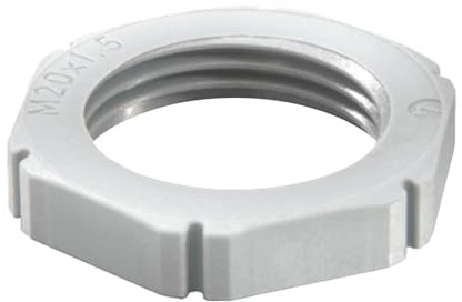 Contre-écrou plastique RAL 7001, M25 Wiska EMUG 25