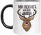 Lustige Jagd-Tasse mit Hirschmotiv und Spruch | Mir reicht's, ich gehe jagen| Geschenkidee für Männer, Jäger und Förster