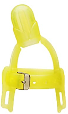 Protezione per le dita dei bambini, protezione per le dita regolabile in silicone per succhiare il pollice Mordere il massaggiagengive Tappo per succhiare il pollice del bambino (Gialla)