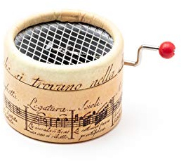 Genérico Caja de Música de Manivela – La Vie en Rose | Regalo Original Vintage para Cumpleaños, Aniversario o Detalle Especial