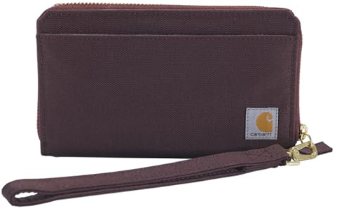Carhartt Pochette da donna casual in tela, pochette piatta in nylon (vino scuro), taglia unica