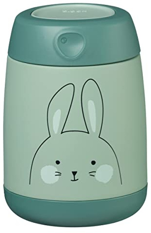 Insulated Stainless Steel Baby Lunch Box 210ml - So Bunny Green