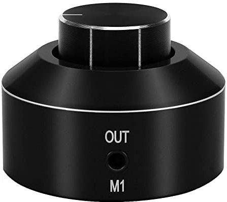 Mini Volume Control Knob, 3.5mm HiFi Amplifier Switcher Wired Volume Controller PC Cellphone Speaker Audio Adjuster