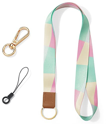 Vicloon Cordón Llavero Cuello, Llavero Cordón, con Cierre Giratorio, Correa para el Cuello para Llaves Accesorios, Correa para el cuello para Llavero, Tarjeta, Teléfono Móvil