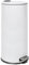 Harbour Housewares 30L Large Kitchen Bin - White Stainless Steel Food Waste Caddy Pedal Bins for Kitchen - Tall Slim Metal Swing Dustbin for Paper, Plastic, Rubbish
