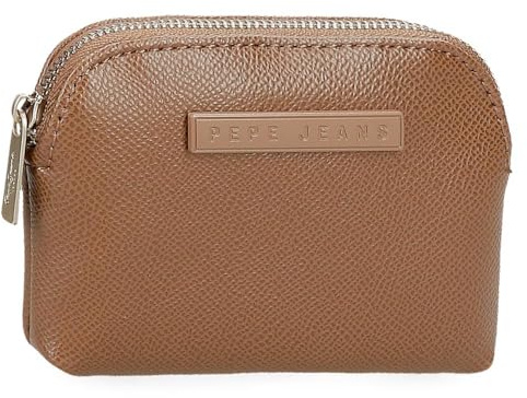 Pepe Jeans Elia Monedero Marrón 11,5x8,5x1,5 cms Piel sintética by Joumma Bags