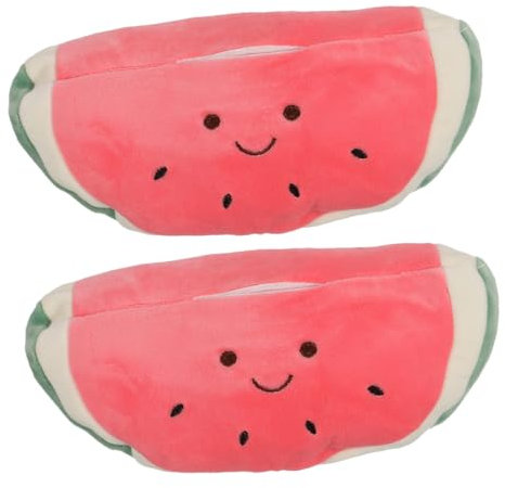 SWOOMEY 2stücke Taschentuchbox Fürs Auto Plüsch-taschentuchbox Mit Fruchtmotiv Taschentuchhalter Fürs Auto Kompakter Taschentuchspender Passt Armlehne Autozubehör Für Taschentücher