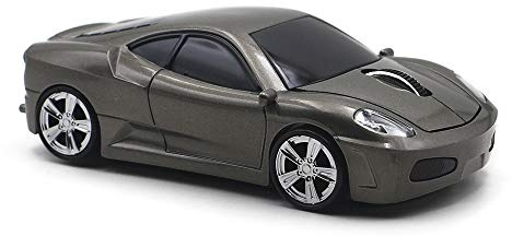 MGbeauty Wireless Mouse Sports Car Mouse Computer Optical Mice for PC Laptop MAC (Grey)